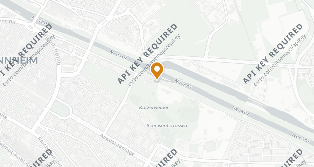 Map showing bootshaus Mannheim