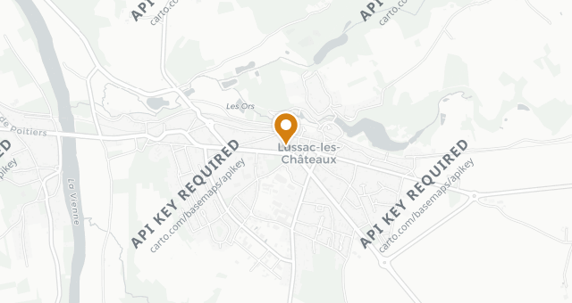 Map showing Les Orangeries