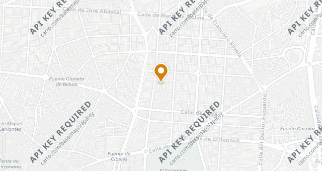 Map showing El Patio de Claudio