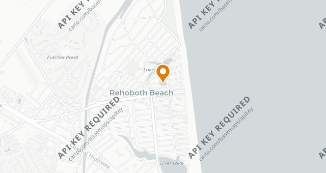 Map showing Blue Moon Restaurant