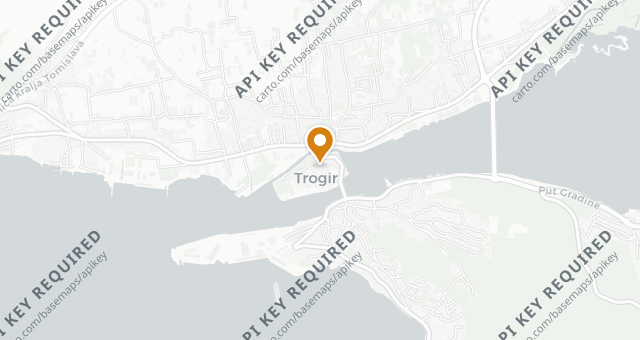 Map showing Konoba TRS