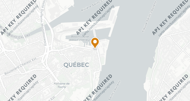 Map showing Louise Taverne & Bar à Vin