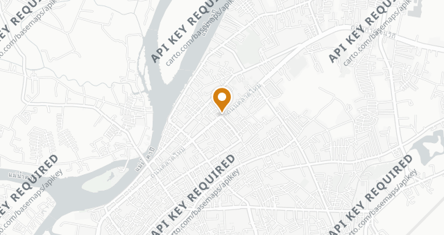 Map showing Lucky