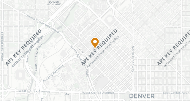 Map showing STK Denver