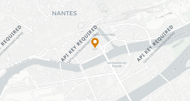 Map showing P'tite Pomme