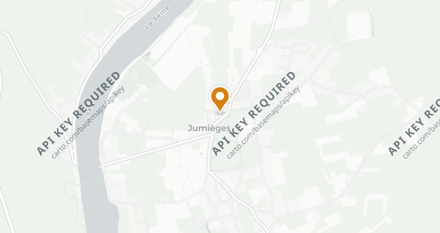 Map showing Auberge des Ruines