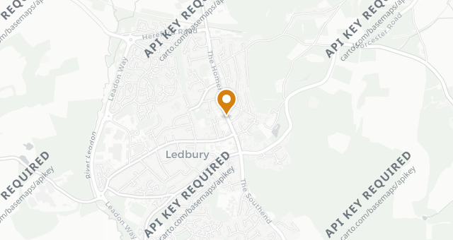 Map showing 33 The Homend Ledbury