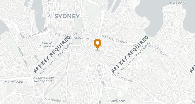 Map showing Lucio Pizzeria - Darlinghurst