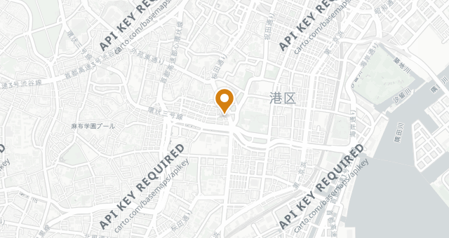 Map showing Savoy Azabu-juban