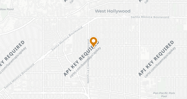 Map showing Alba Los Angeles