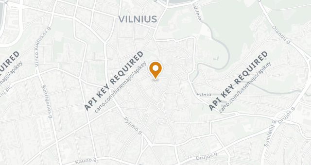 Map showing Stikliai