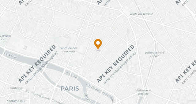 Map showing Baffo