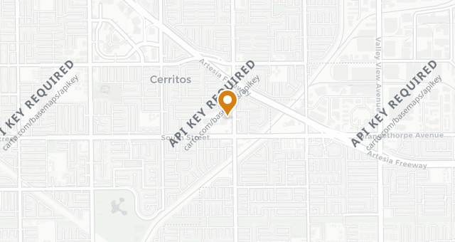 Map showing Amor y Tacos