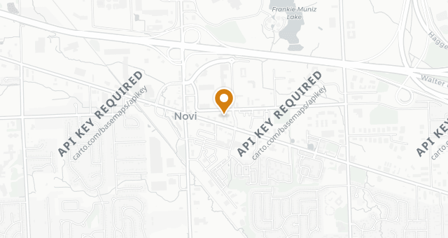 Map showing Brentwood Grille