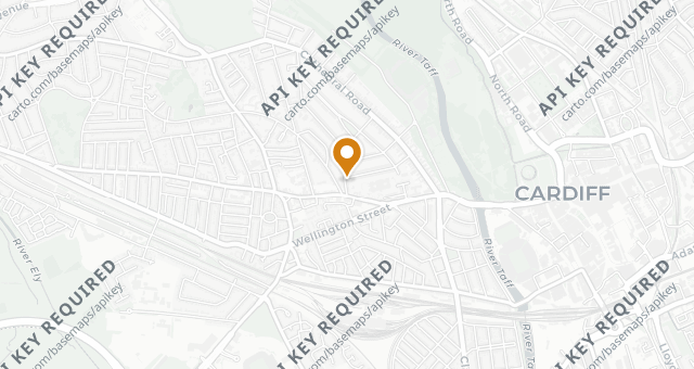 Map showing Ogof