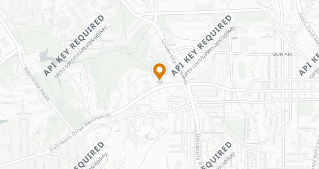 Map showing Ryan's Restaurant
