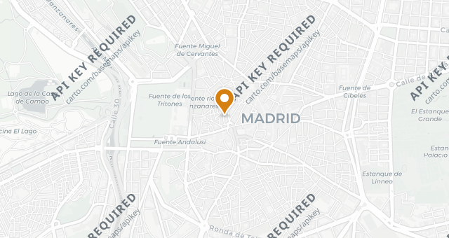 Map showing Café Madrid