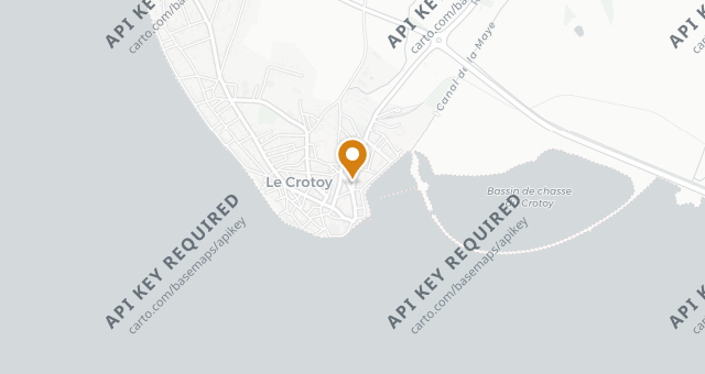 Map showing Auberge de la Marine