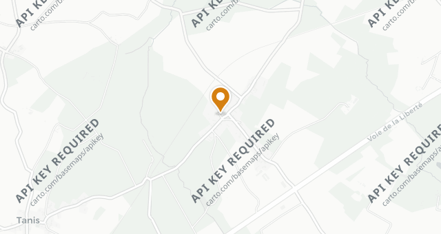 Map showing Auberge Sauvage