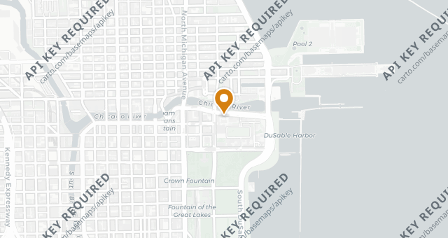 Map showing The Palm Chicago