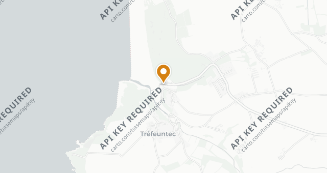 Map showing La Plage