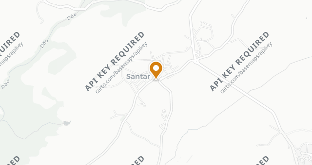 Map showing Memórias Santar