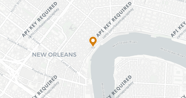 Map showing Cafe Du Monde