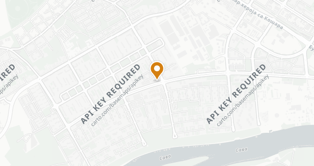 Map showing RESTORAN SPLAV SUVENIR