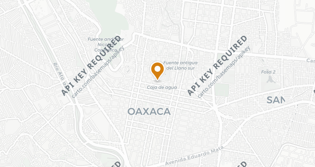 Map showing Los Danzantes Oaxaca