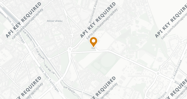 Map showing Le Parc Les Crayères