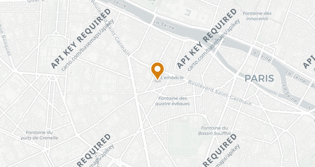 Map showing Bar des Prés Saint-Germain