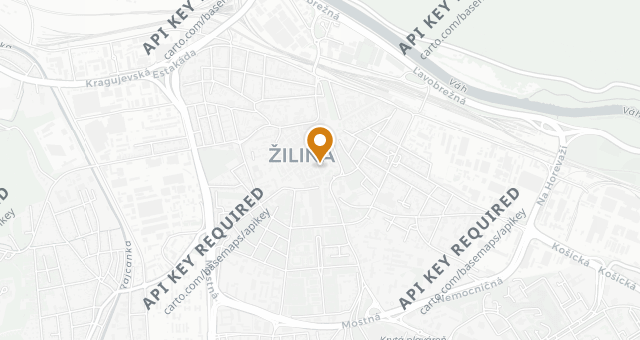 Map showing Focus Restaurant Žilina