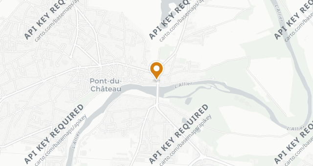 Map showing Auberge du Pont