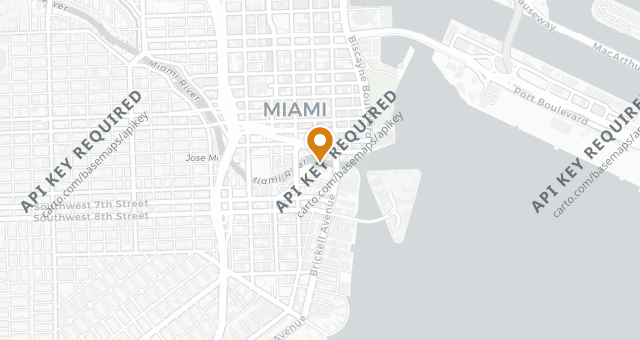 Map showing Elcielo Miami