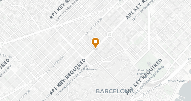 Map showing Amar Barcelona