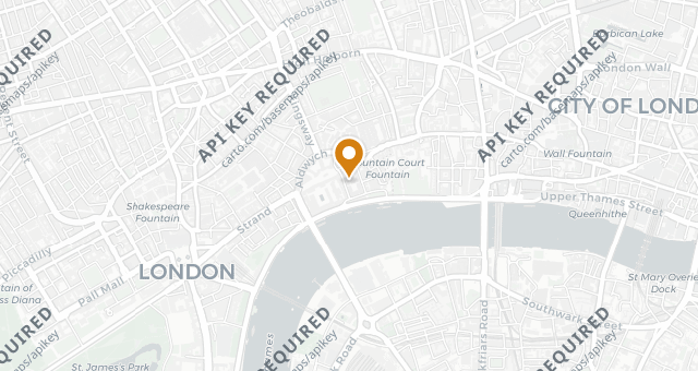 Map showing Toklas Bakery
