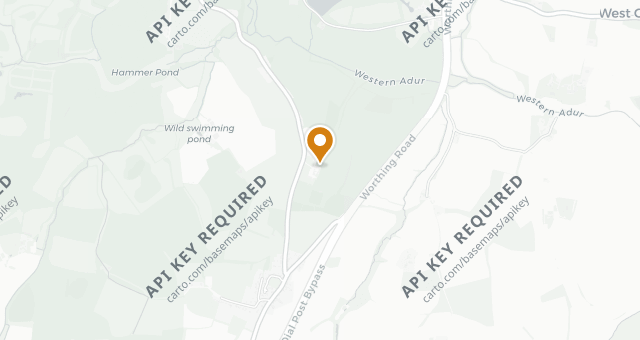 Map showing Knepp Wilding Kitchen