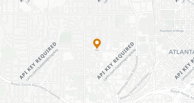 Map showing The Busy Bee