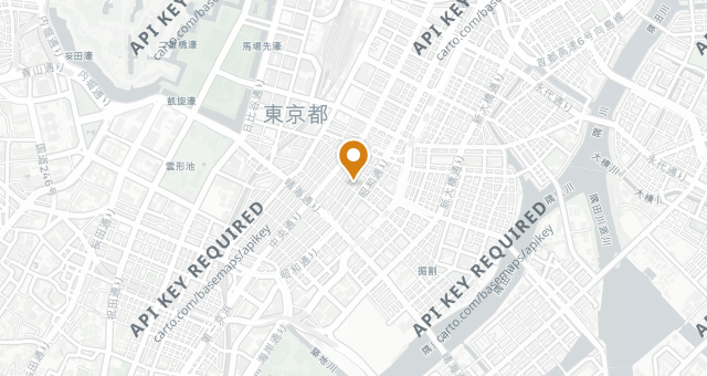Map showing Ginza Kitagawa