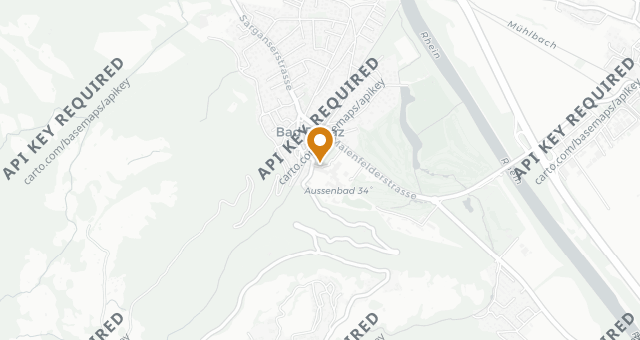 Map showing Grand Resort Bad Ragaz