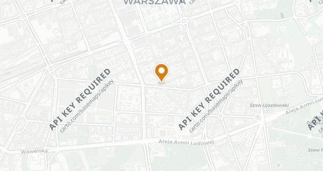 Map showing NOBU Warsaw