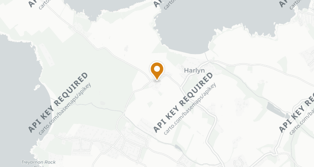 Map showing The Pig at Harlyn Bay