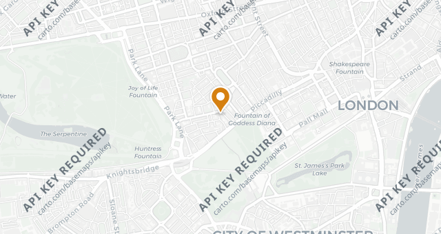 Map showing Kitty Fisher’s