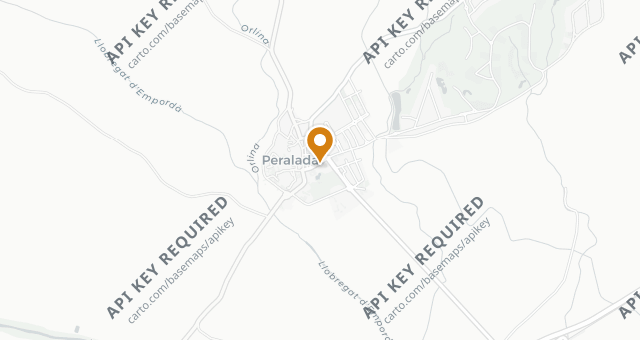 Map showing Castell Perelada