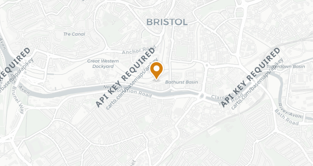 Map showing Root Bristol