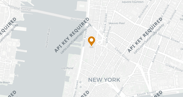 Map showing Locanda Verde
