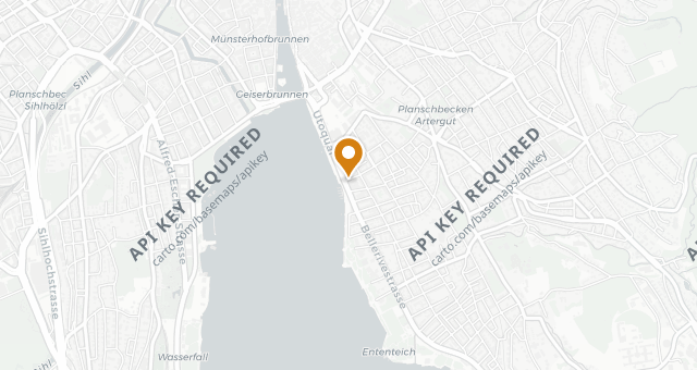Map showing Ameron Zürich Bellerive au Lac