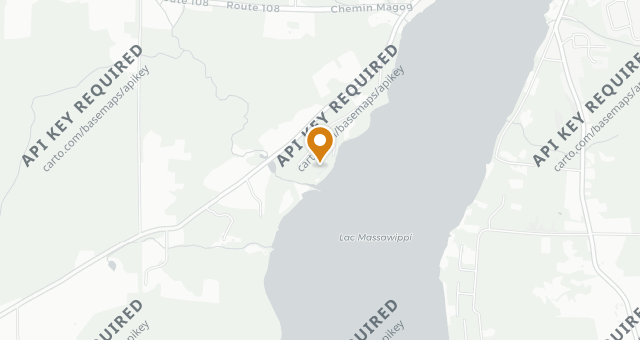 Map showing Le Hatley - Manoir Hovey