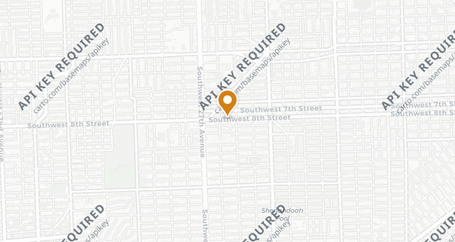 Map showing Casa Juancho