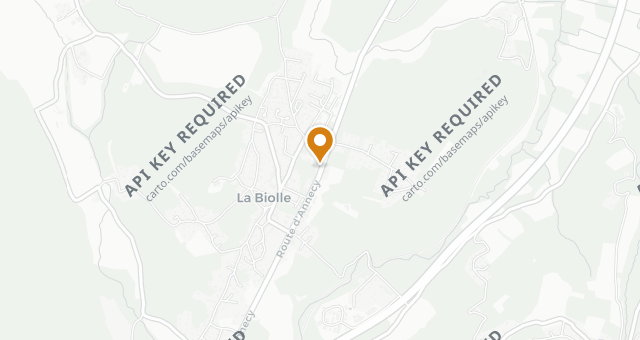 Map showing La Table des Bauges